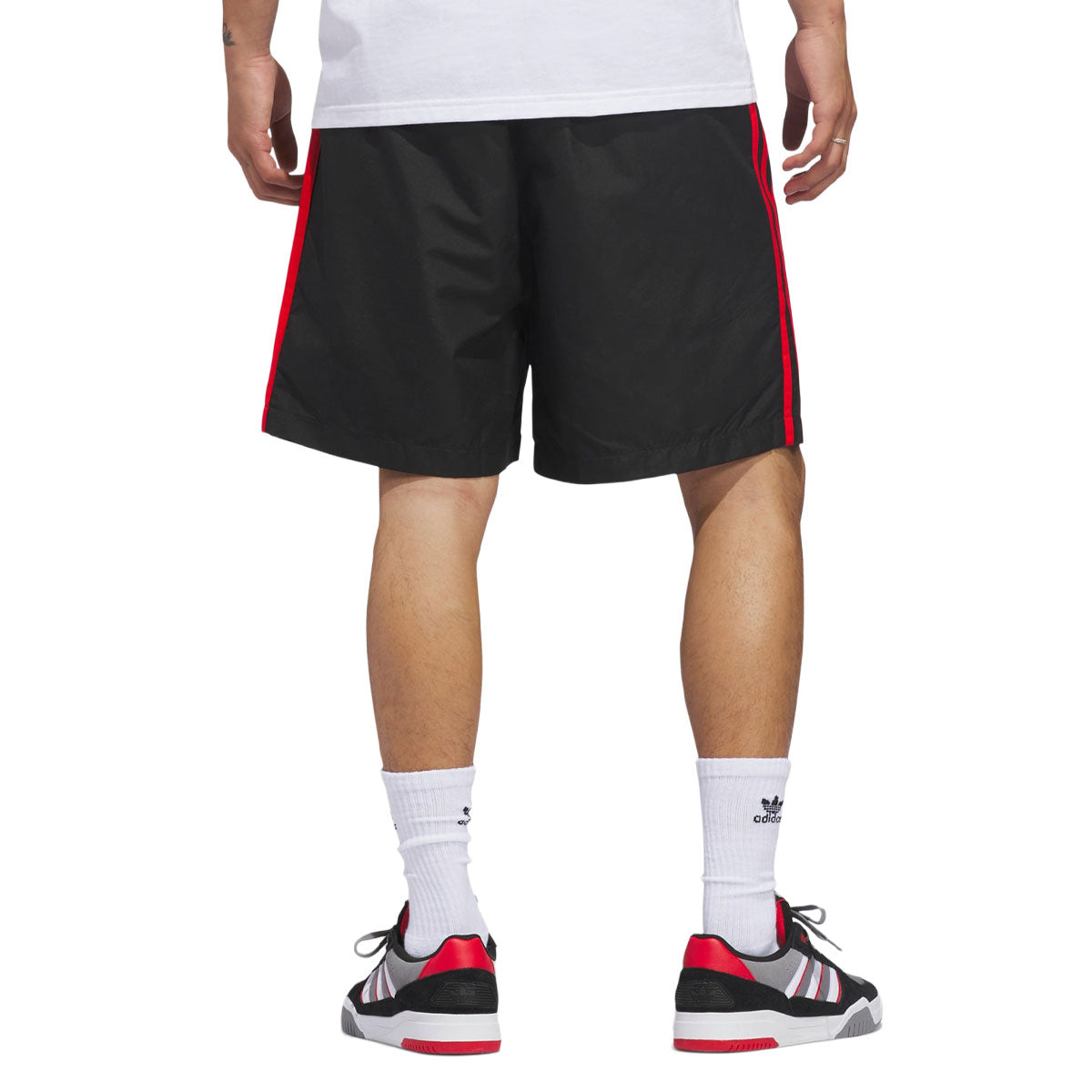 Adidas Skate Water Shorts - Black/White/Red