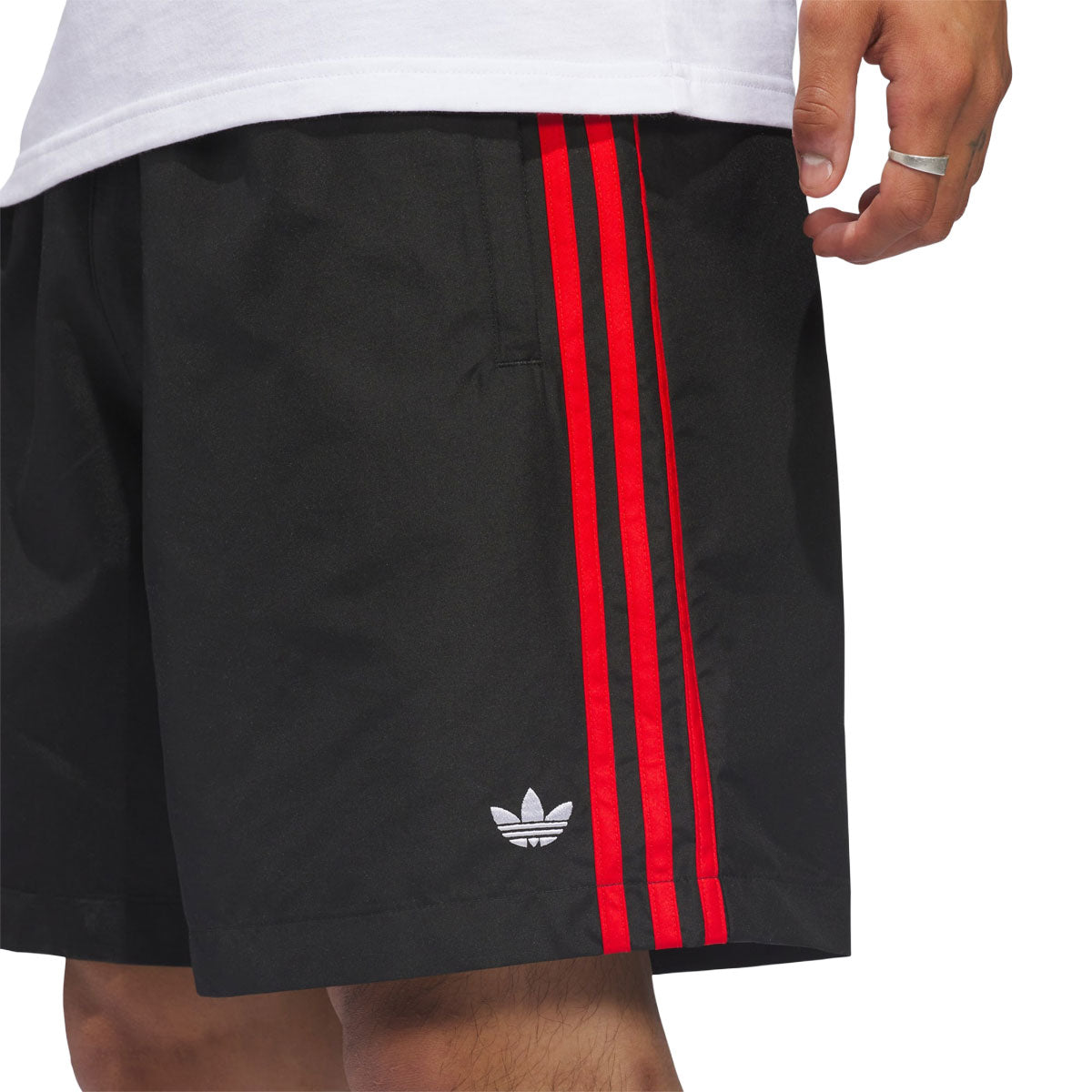 Adidas Skate Water Shorts - Black/White/Red