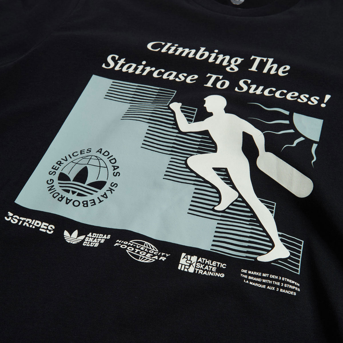 Adidas Skate Staircase T-Shirt - Black