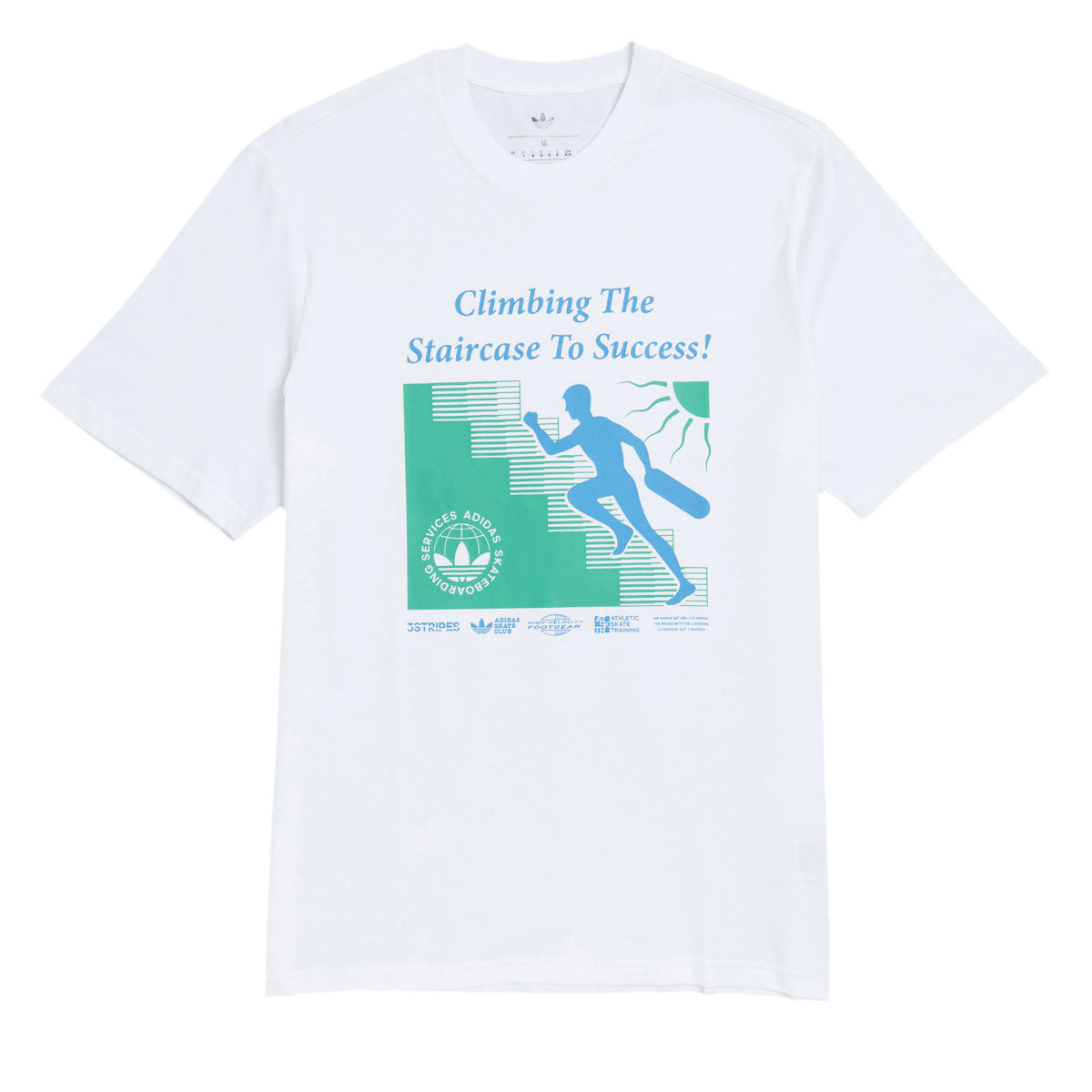 Adidas Skate Staircase T-Shirt - White