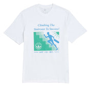 Adidas Skate Staircase T-Shirt - White