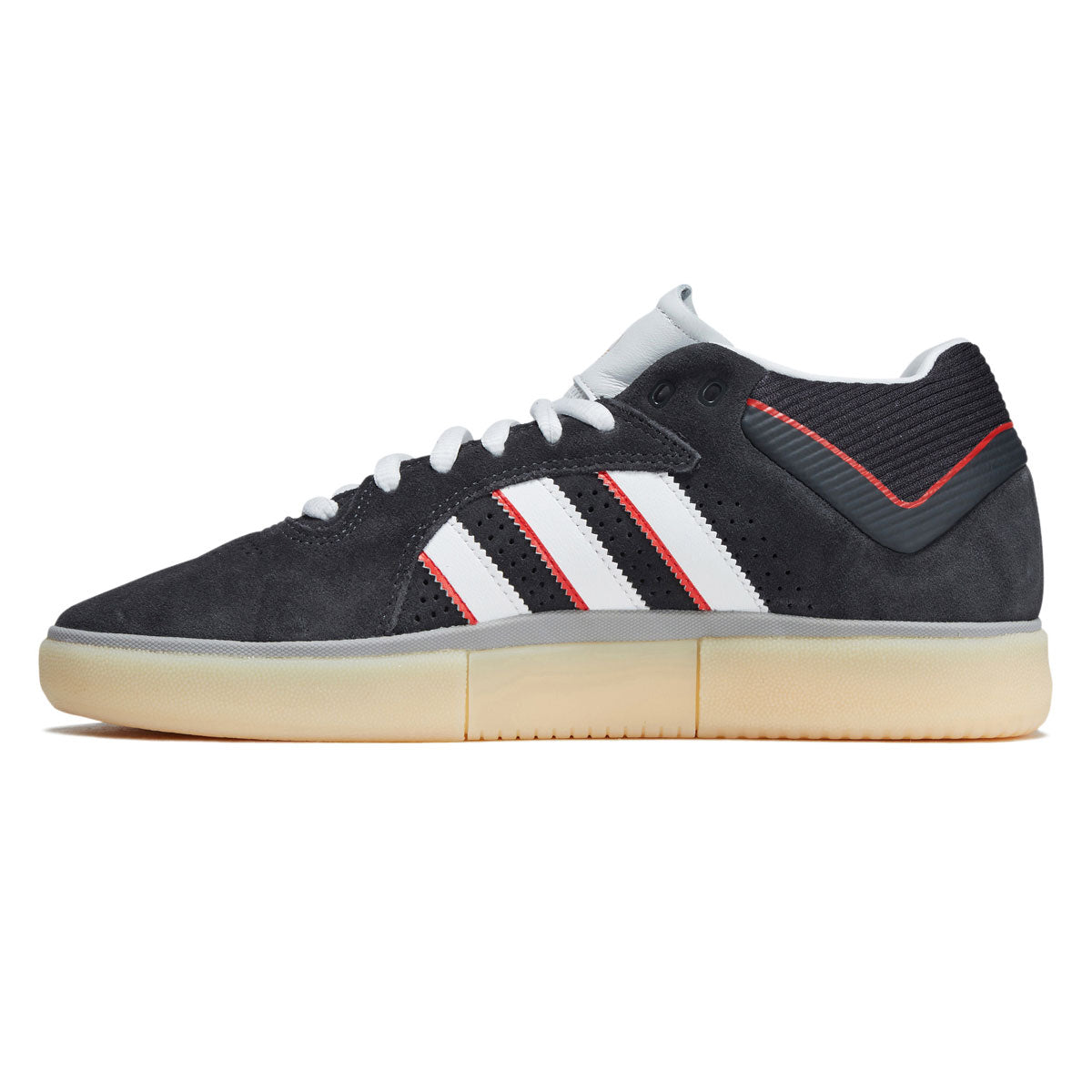 Adidas Tyshawn Shoes - Carbon/Crystal White/Better Scarlet