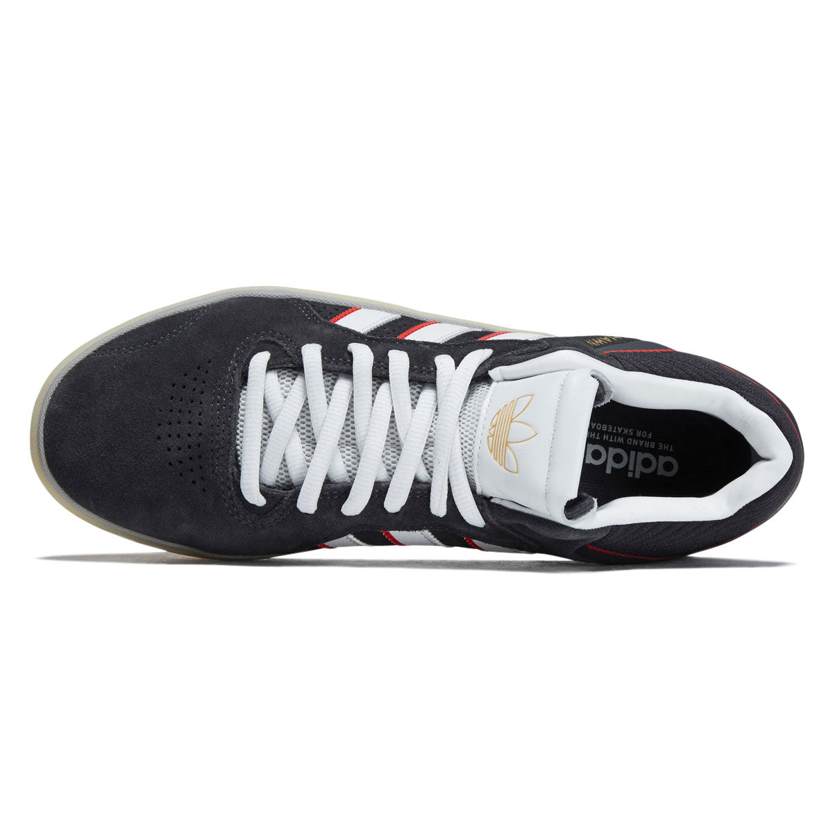 Adidas Tyshawn Shoes - Carbon/Crystal White/Better Scarlet