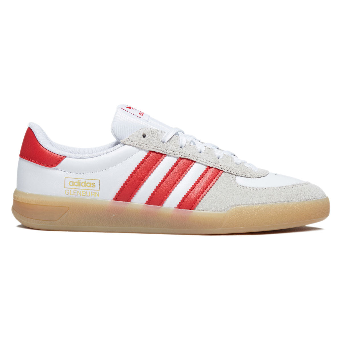 Adidas Glenburn Shoes - Ftwr White/Better Scarlet/Gum