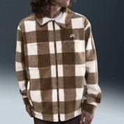 Nike SB Essentials Shacket Jacket - Sail/Mosswoood Brown/White