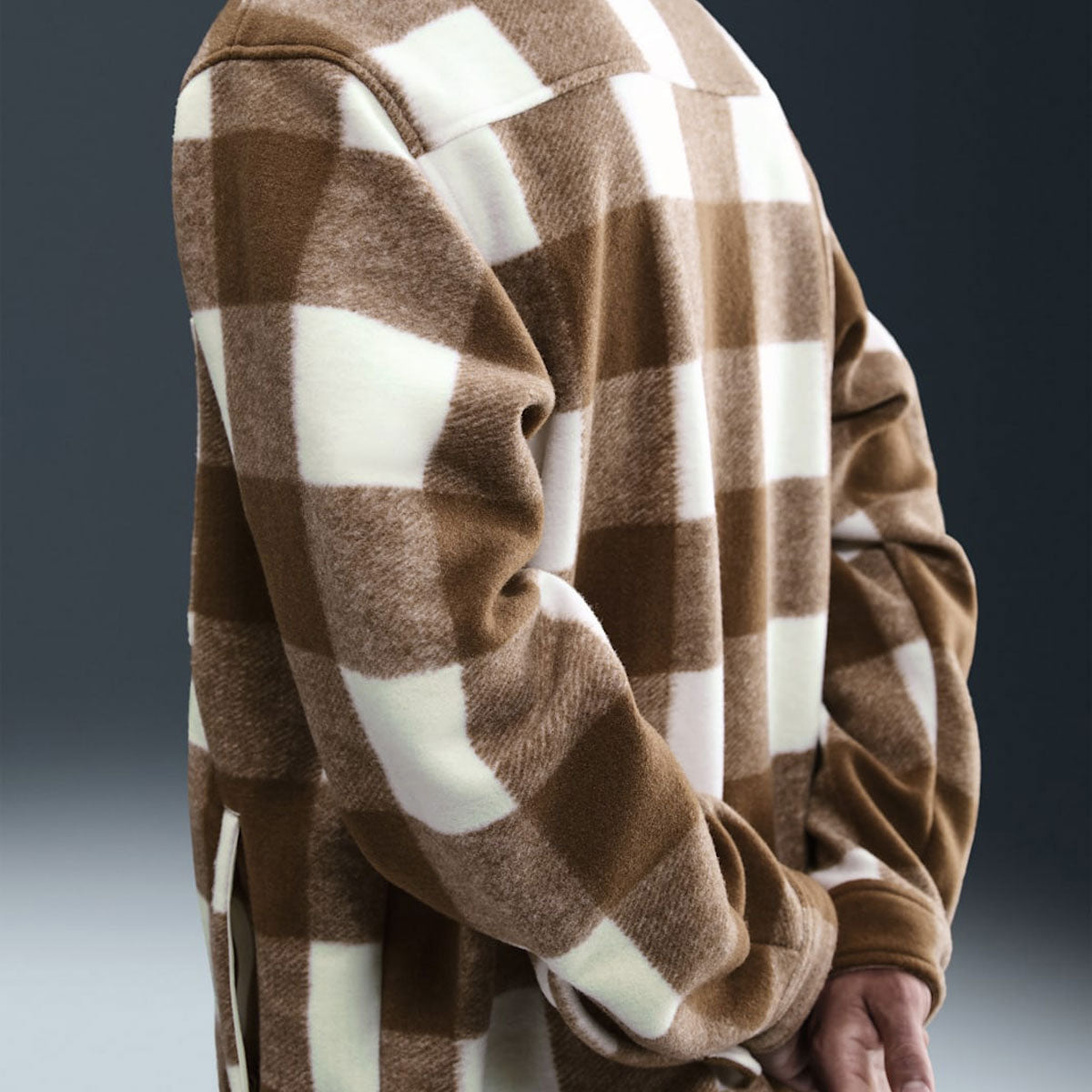 Nike SB Essentials Shacket Jacket - Sail/Mosswoood Brown/White