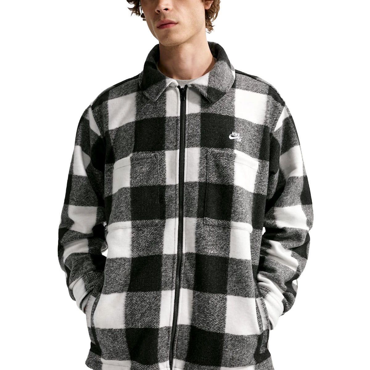 Nike SB Essentials Shacket Jacket - White/Black/White