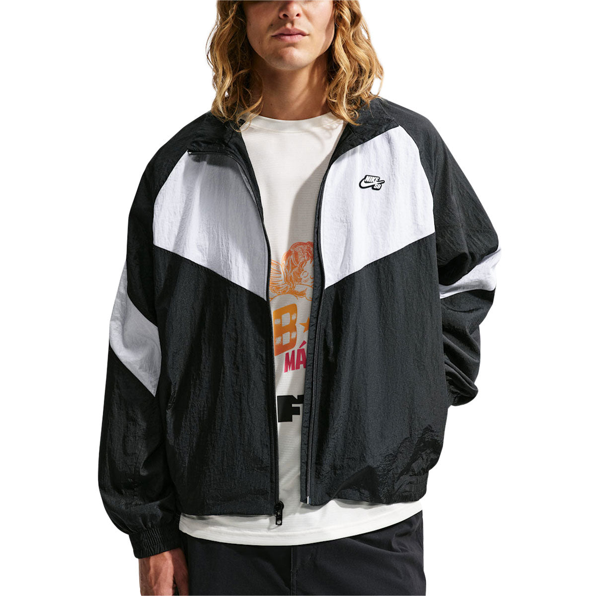 Nike SB Pavan Track Jacket - Black/Black/White/White