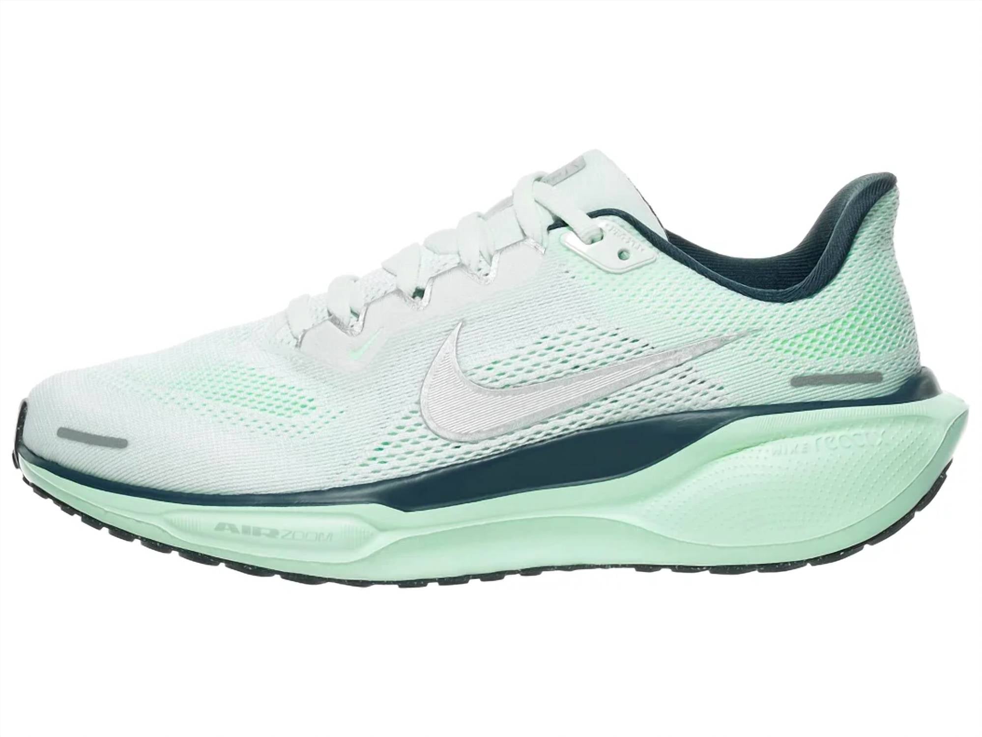 Women's Pegasus 41 Road Running Shoes In Ghost Aqua Metallic Silver Mint Foam