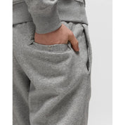Men's Nike Club Fleece Cuffed Pant Dark Grey Heather/Safety Orange FN2643-063