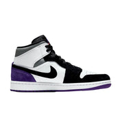 Nike Air Jordan 1 Mid SE White / Court Purple-Black  852542-105 Men's