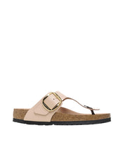 Beige Gizeh Big Buckle Shine Sandals