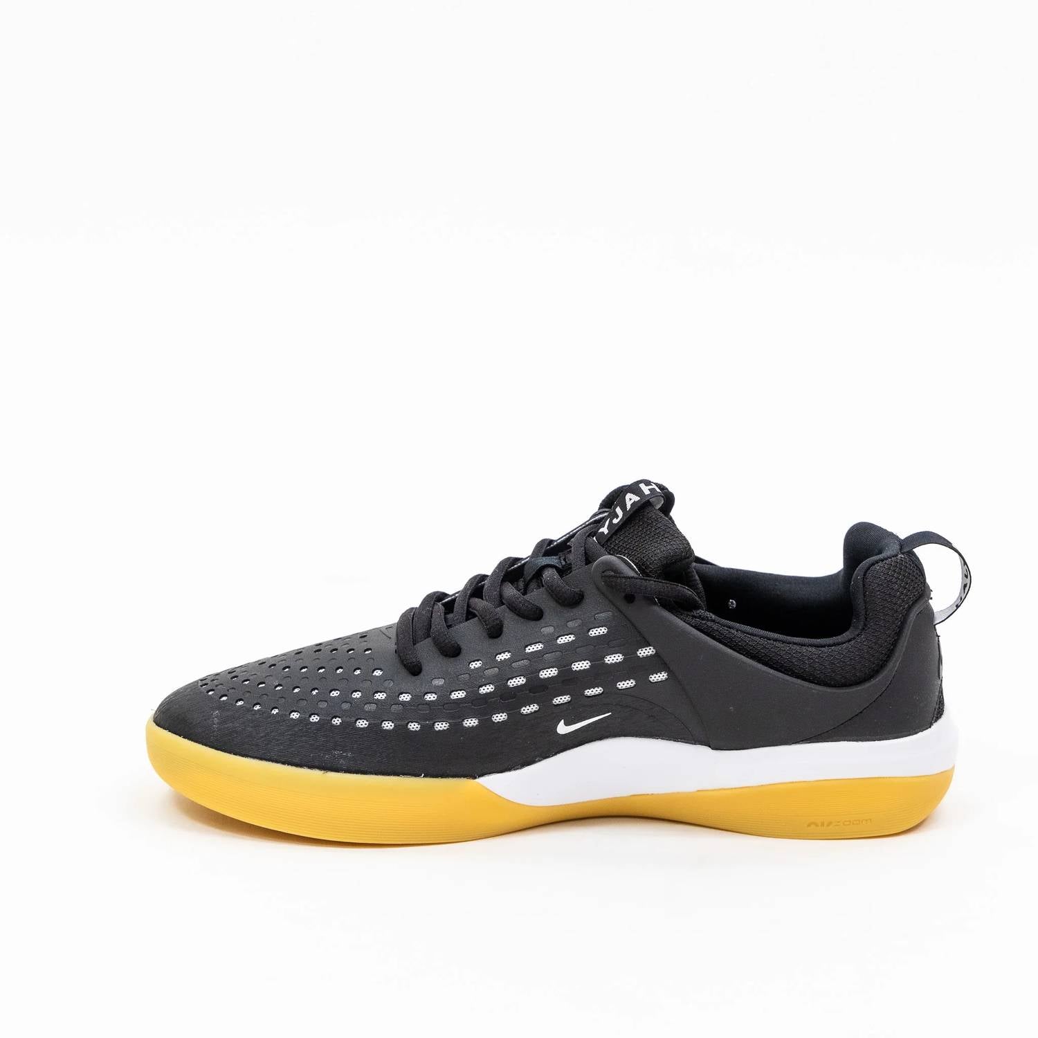 Men's Nyjah 3 Rubber Skate Shoes In Black/white-Black-White