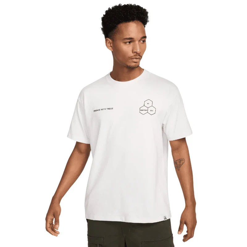Men's Nike ACG Walking Tree Dri Fit T-Shirt White HJ0796-121