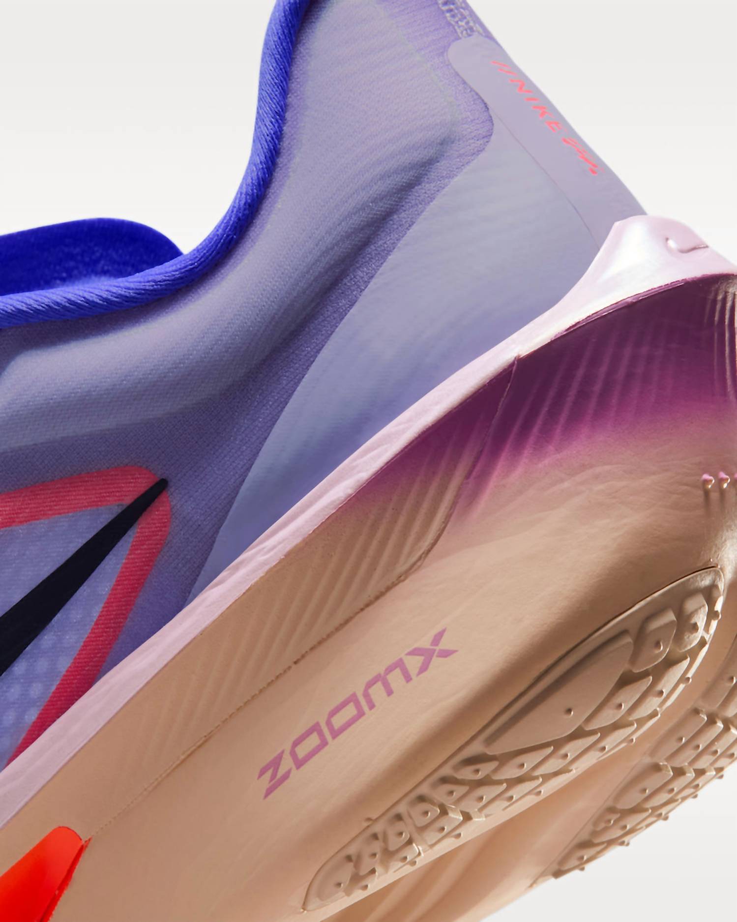 Women's Zoom Fly 6 Road Racing Shoes In Violet Mist/hot Lava/bright Violet/purple Dynasty