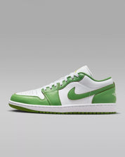 Men's Nike Air Jordan 1 Low SE HF4823-100 Sneaker White Green Leather Shoes TF6886 (White,8.5)