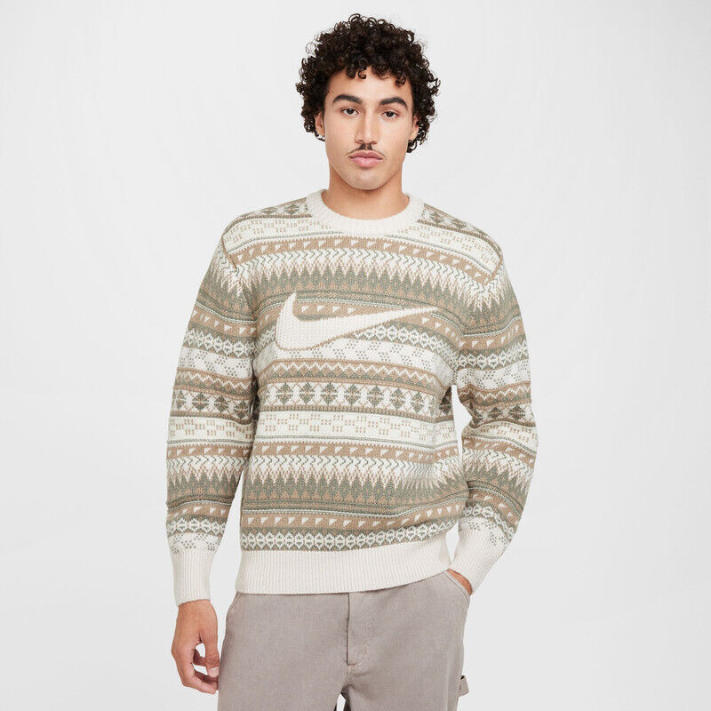 Men's Nike Life Fair Isle Swoosh Sweater