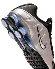 Nike Shox R4 Metallic Silver Black Psychic Blue