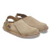 Unisex - Lutry Premium Suede Clog In Grey Taupe