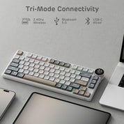Royal Kludge RK N80 Tri Mode RGB Hot Swap Mechanical Keyboard (Brown Switch)