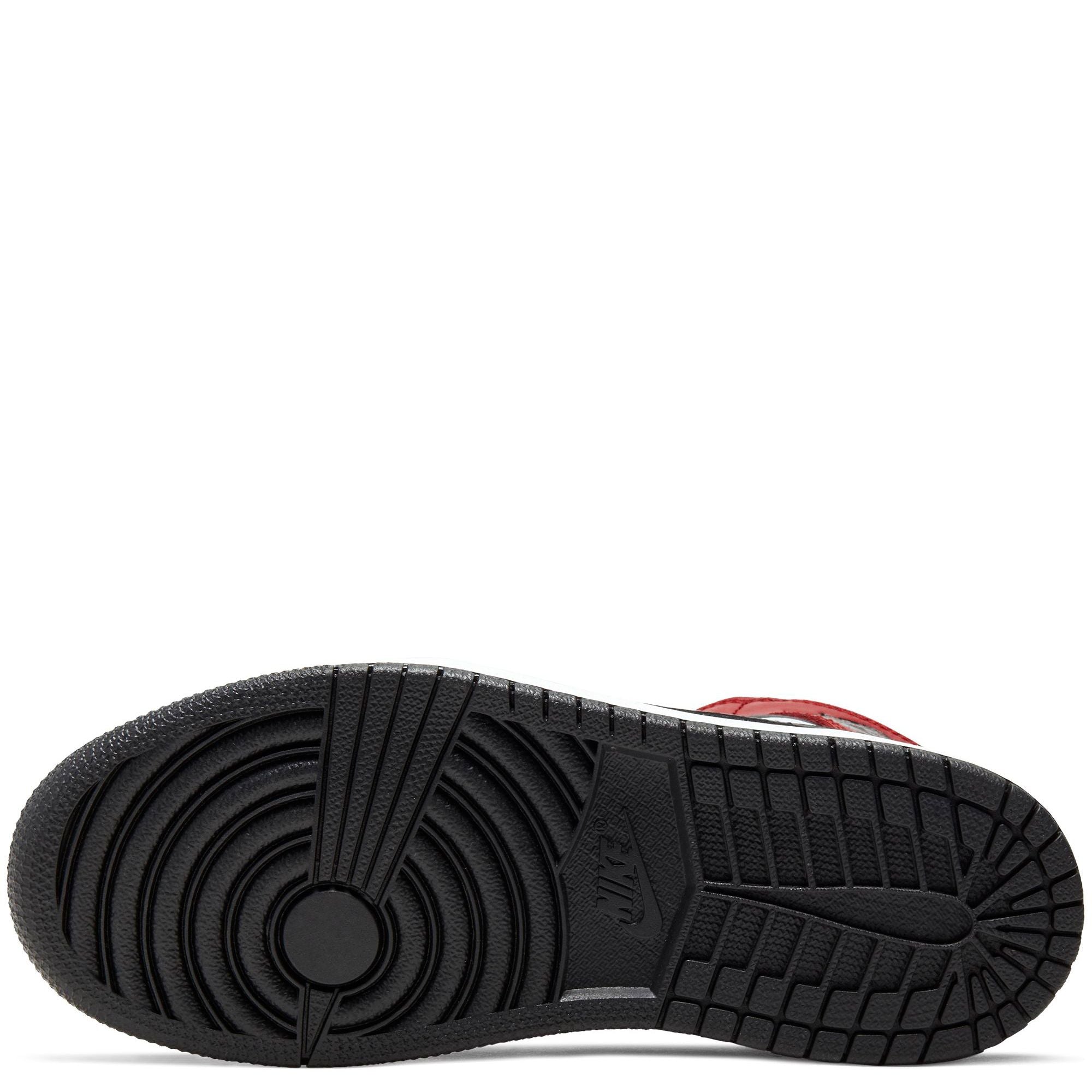 Little Kid's Air Jordan 1 Mid Black/Black-gym Red 640734-069