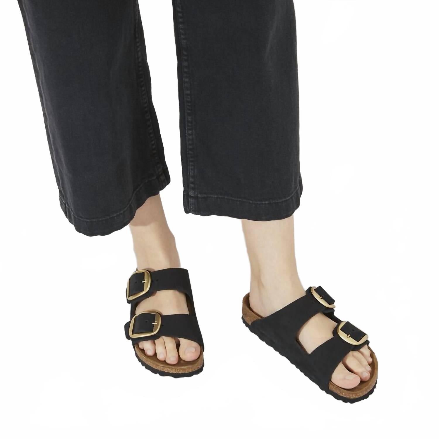 Women's Arizona Big Buckle Sandal In Black