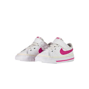 Toddler Nike Court Legacy White / Laser Fuchsia DA5382-124