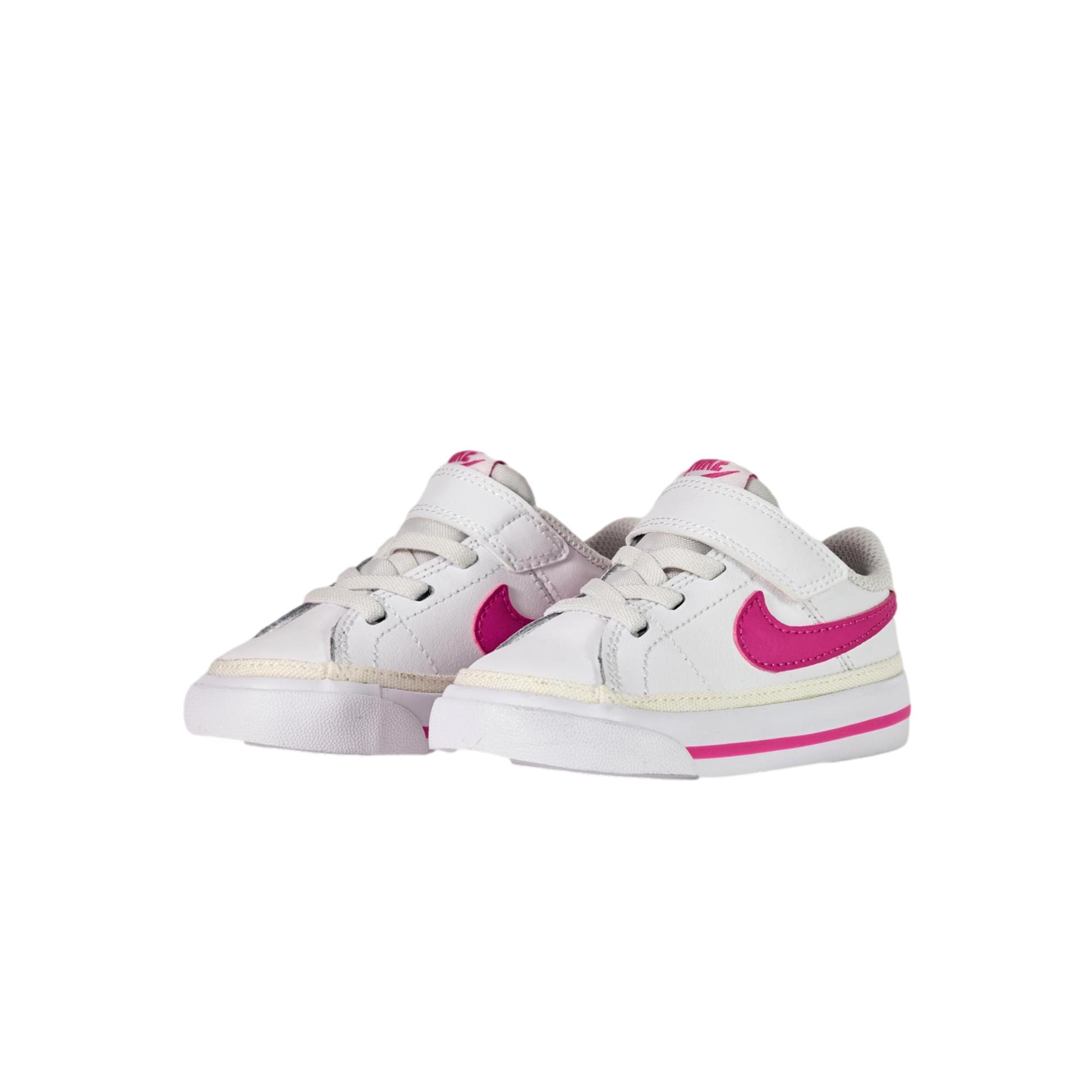 Toddler Nike Court Legacy White / Laser Fuchsia DA5382-124