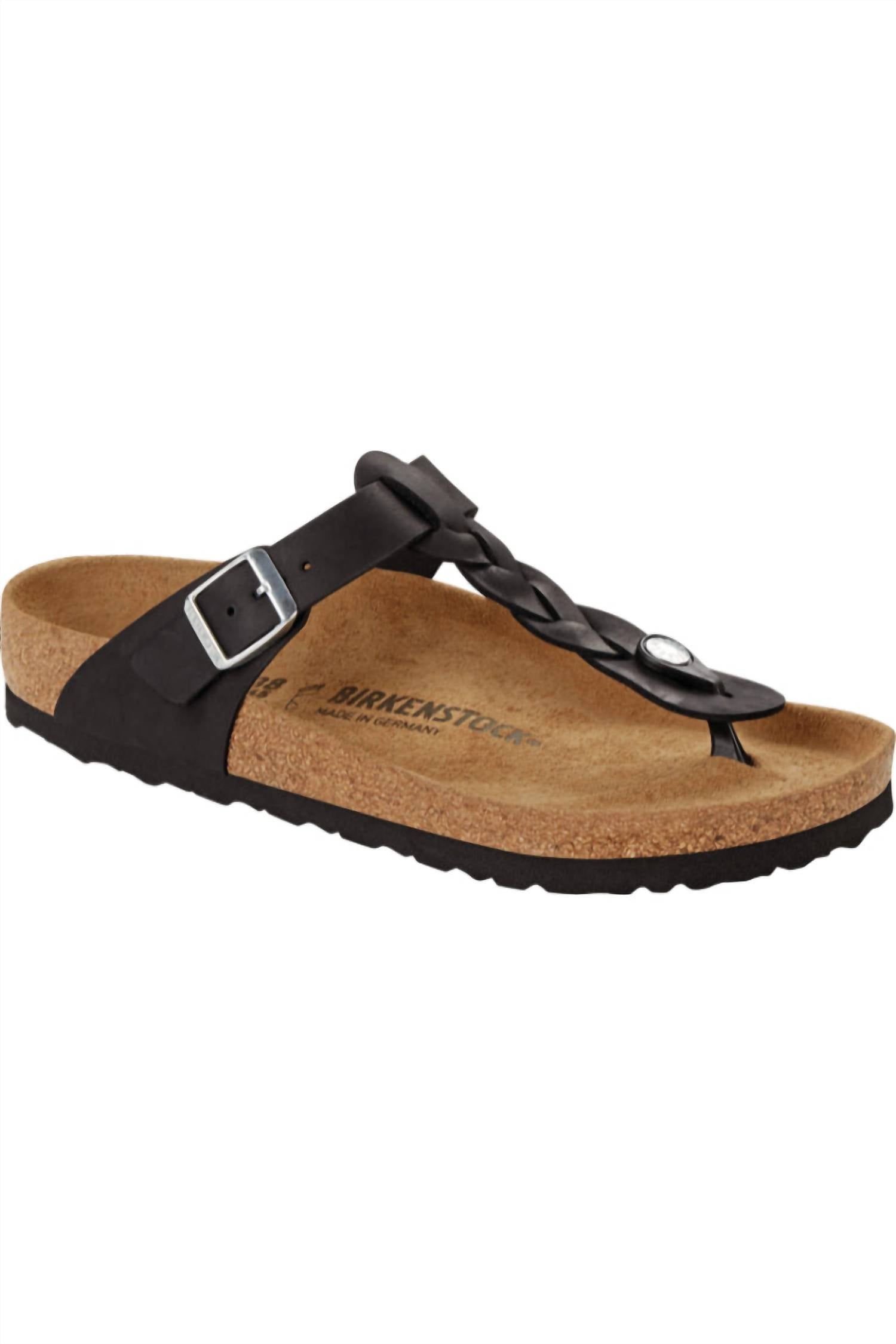 Women's Gizeh Braided Sandal In Black