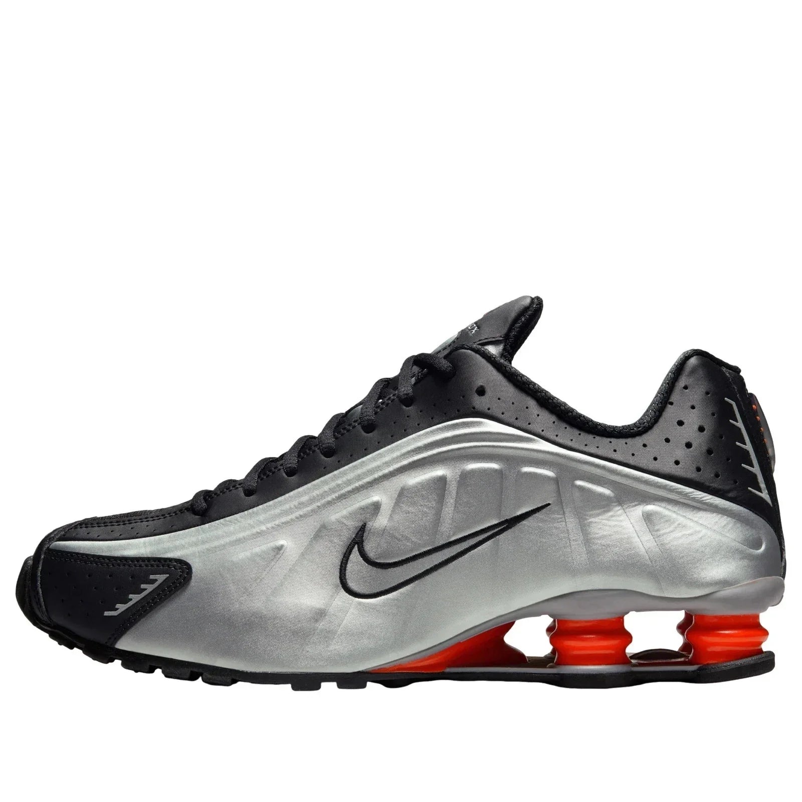 Nike Shox R4 OG HQ1988-002 Men's Black Metallic Silver Running Shoes LIQ672