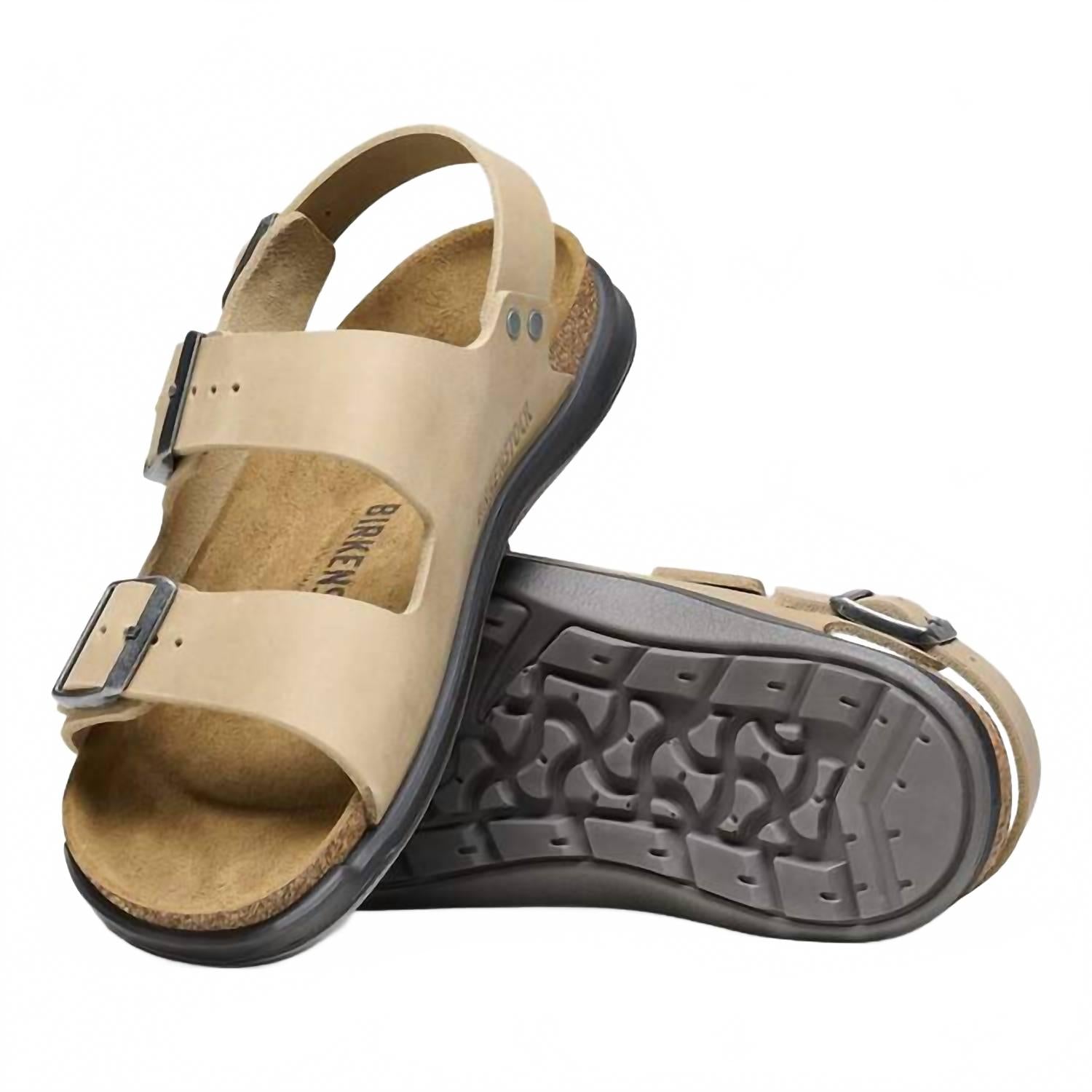 Unisex Milano Crosstown Sandals In Tabacco Brown