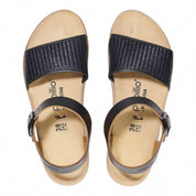 Women's Glenda French Piping Sandal In Black
