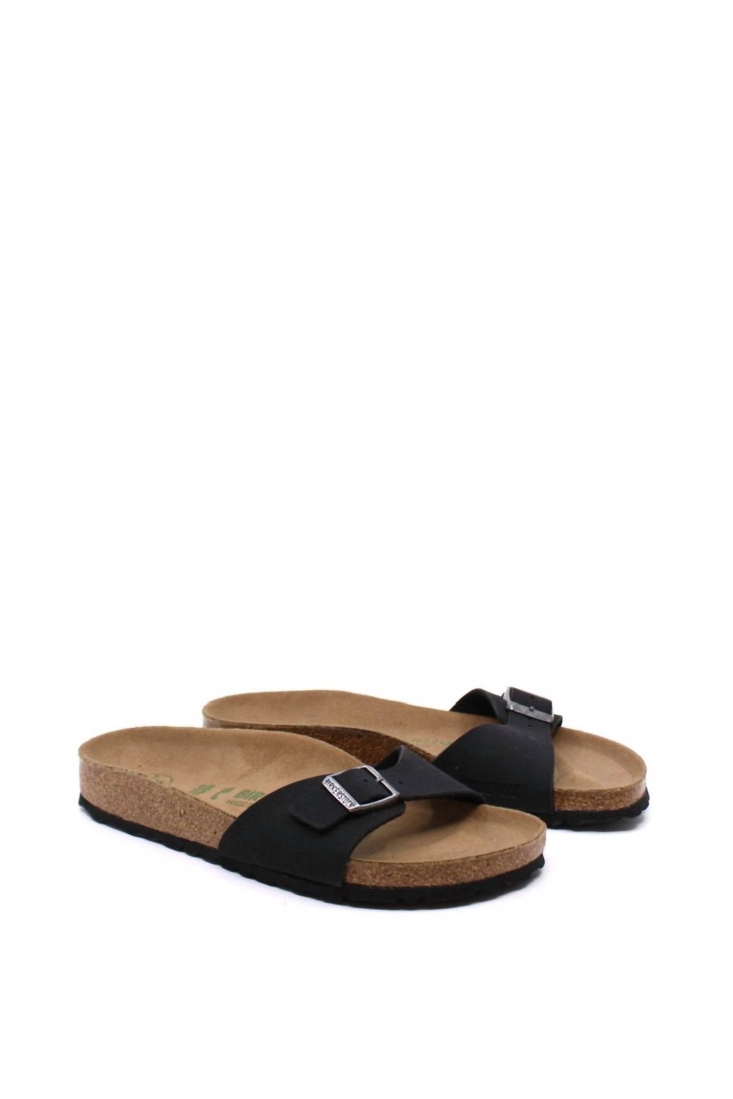 Women's Madrid Vegan Sandals In Black Narrow