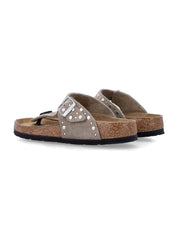 Gizeh Suede Micro Stud Sandals