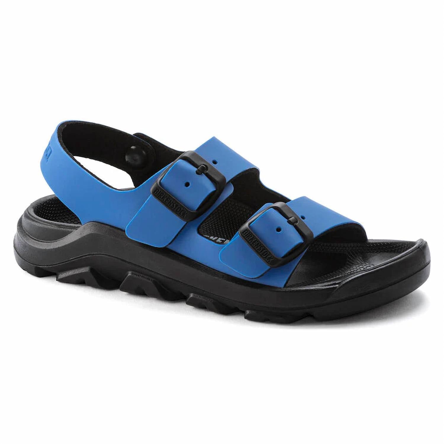 Kid's Mogami Birko-Flor Sandals In Icy Ultrablue Black