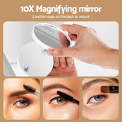 80x65cm Embellir Makeup Mirror Hollywood Vanity with LED Light White Frame