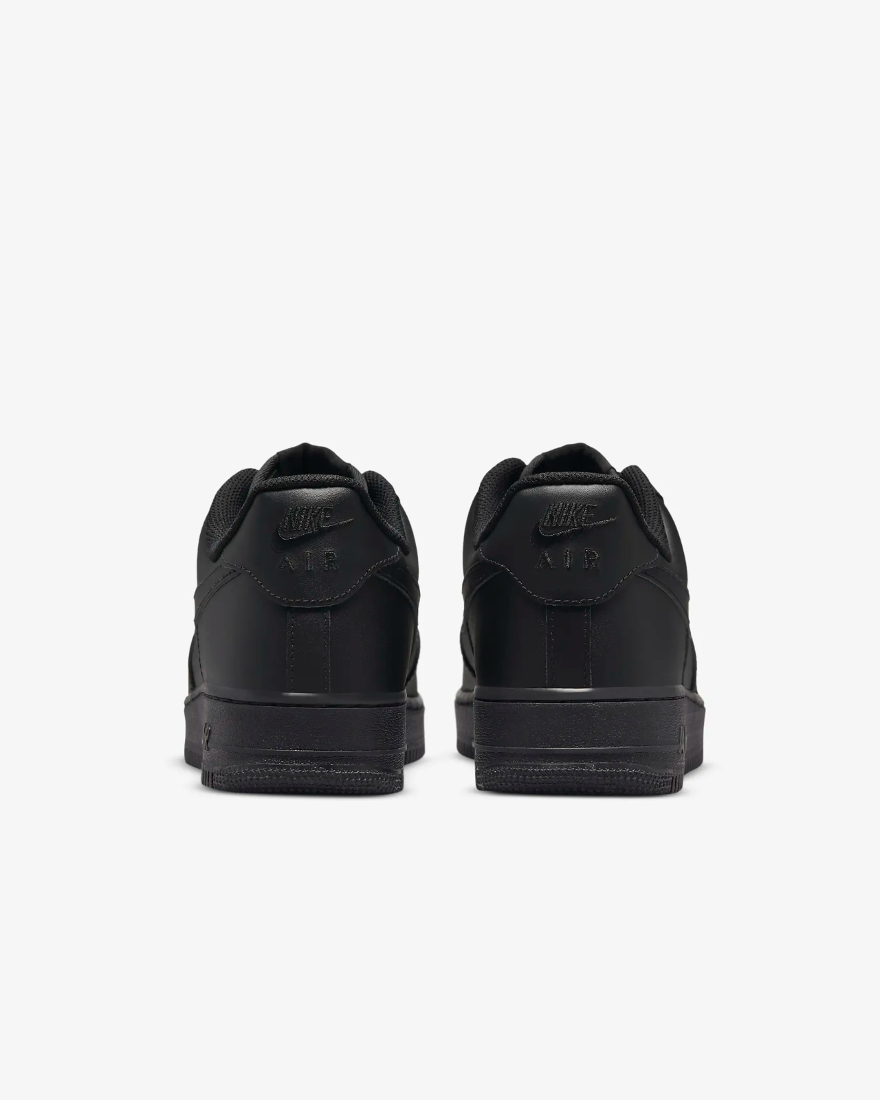 Men's Nike Air Force 1 '07 CW2288-001 Sneakers 7 Black Leather Basketball Shoes