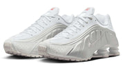 Nike Shox R4 White Bright Crimson Metallic Silver