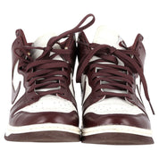 Nike Dunk High Burgundy Crush Sneakers in Burgundy Leather