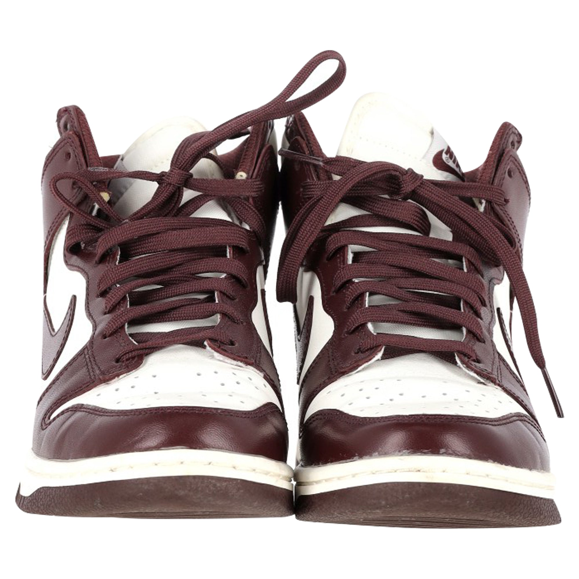 Nike Dunk High Burgundy Crush Sneakers in Burgundy Leather