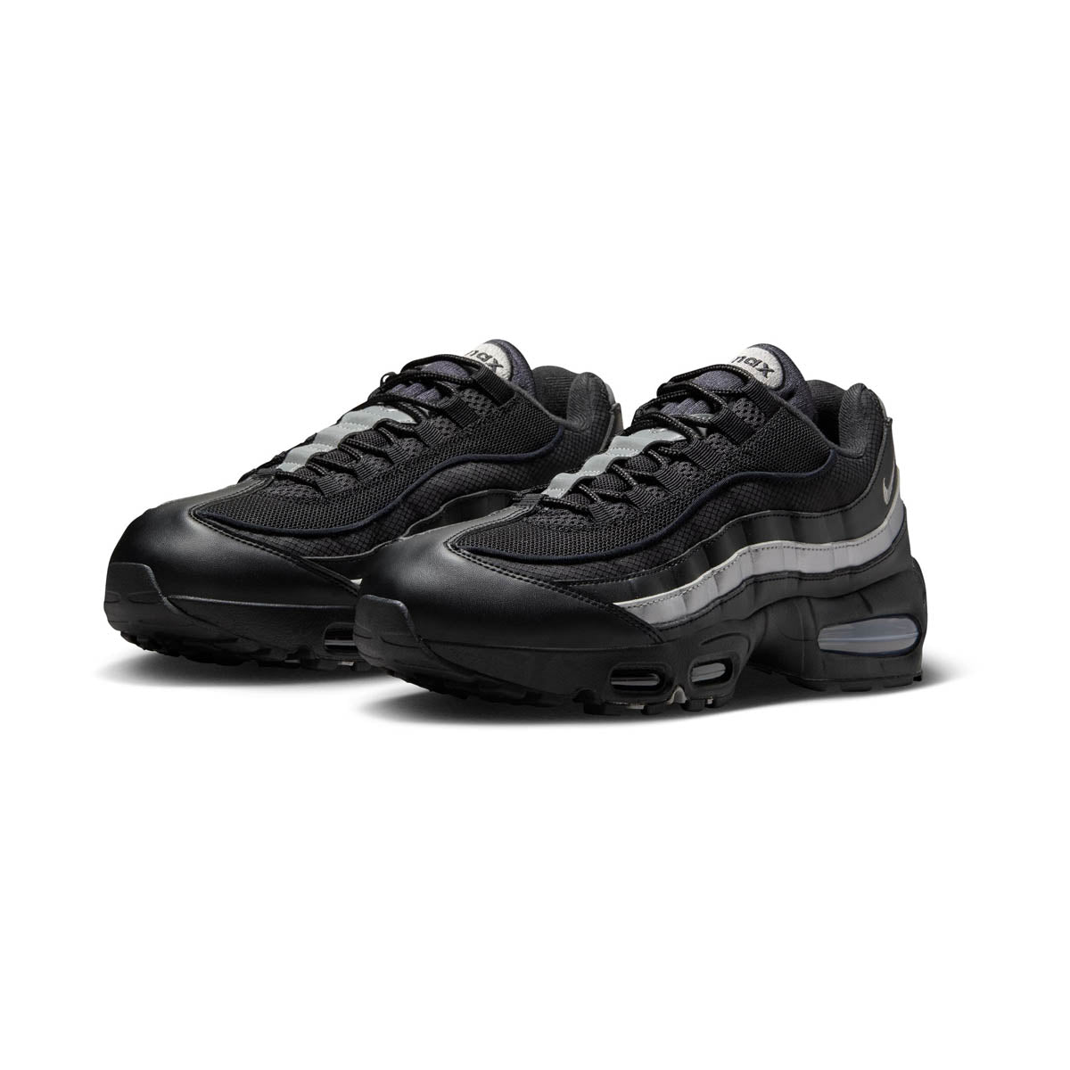Men's Nike Air Max 95 'Big Bubble Black White Metallic Silver' Shoes