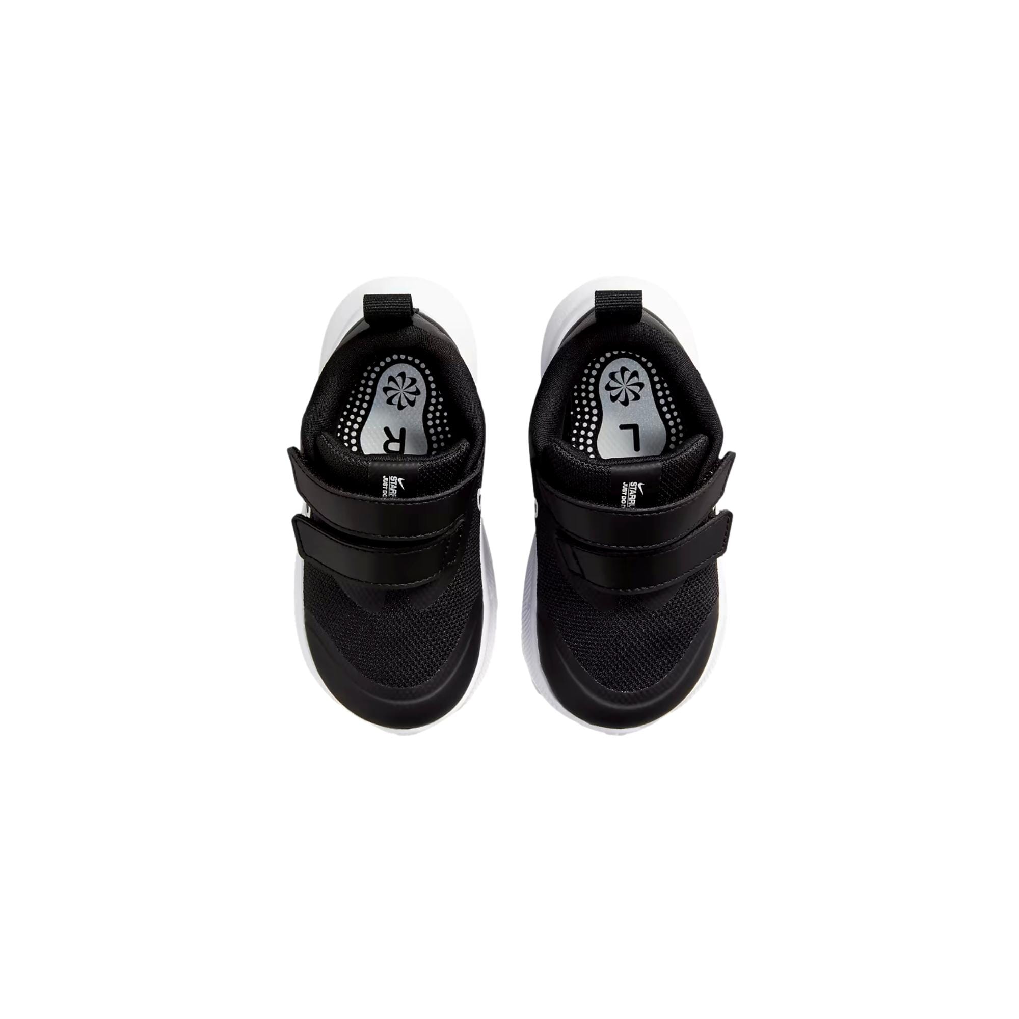 Toddler Nike Nike Kids' Star Runner 3 AC Shoes Running Velcro Mesh Black / Dark Smoke Grey / White DA2778-003