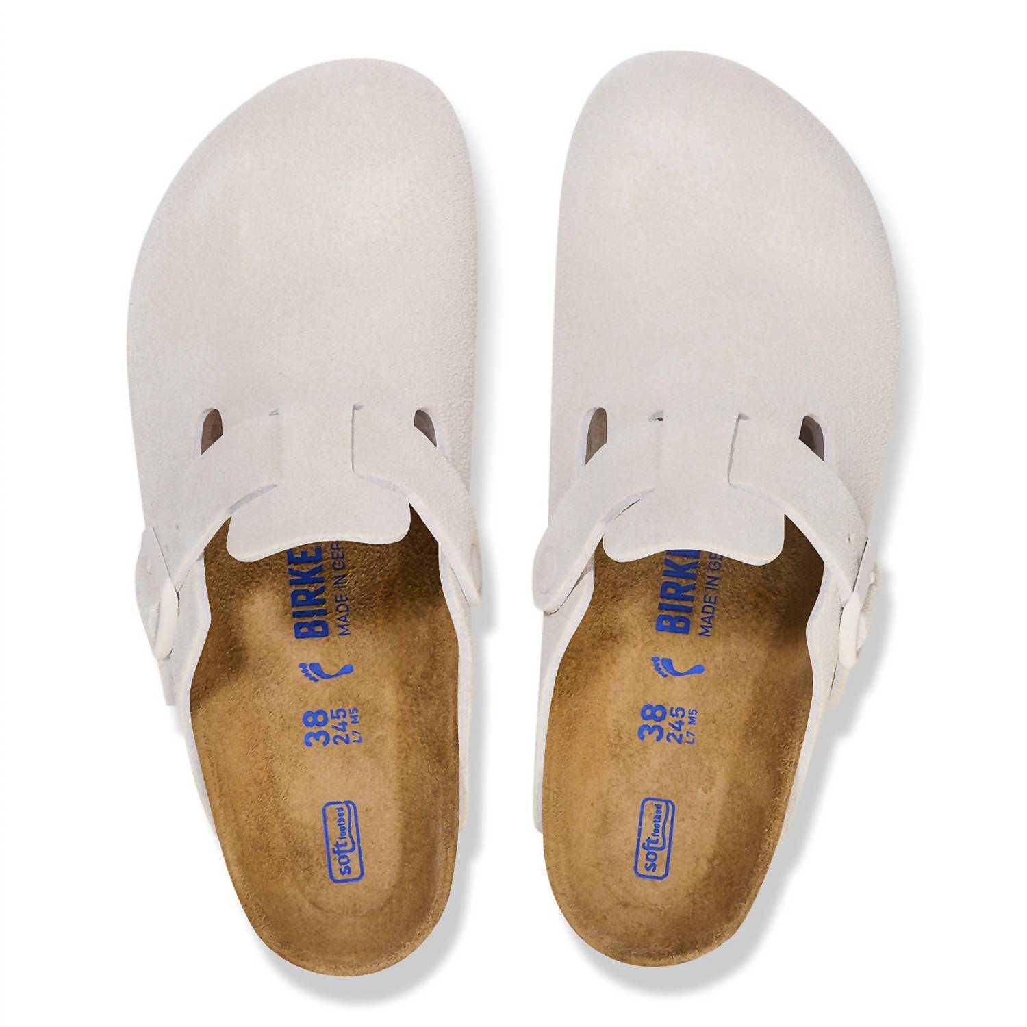 Unisex Boston Soft Footbed Clogs In Antique White