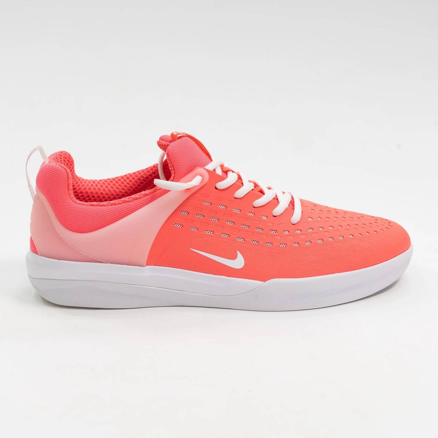 Men's Nyjah 3 Rubber Skate Shoes In Hot Punch/white-Hot Punch