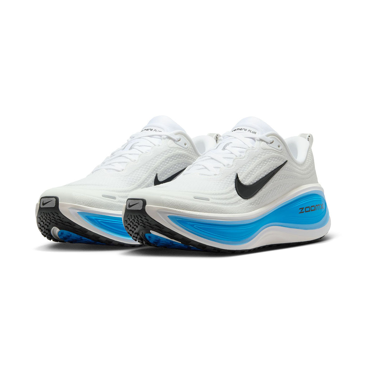 Mens Nike Vomero Plus Road Running Shoes White/Black-Blue Hero-Hydrogen Blue