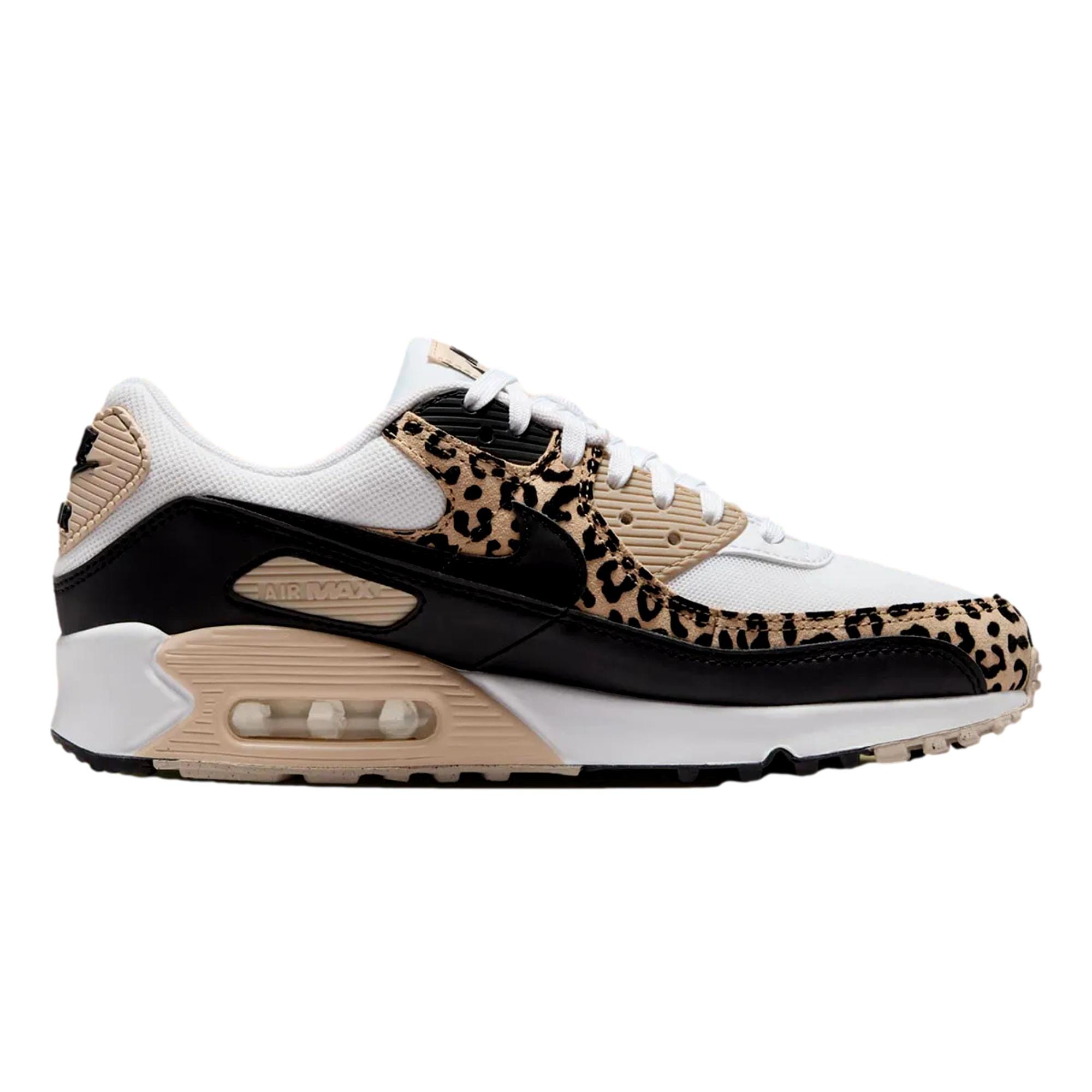 Women's Nike Air Max 90 White / Black - Sanddrift - Hemp IF1619-100
