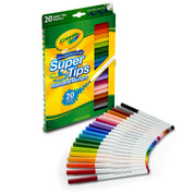 20pc Crayola Super Tips Washable Markers Kids 3y+