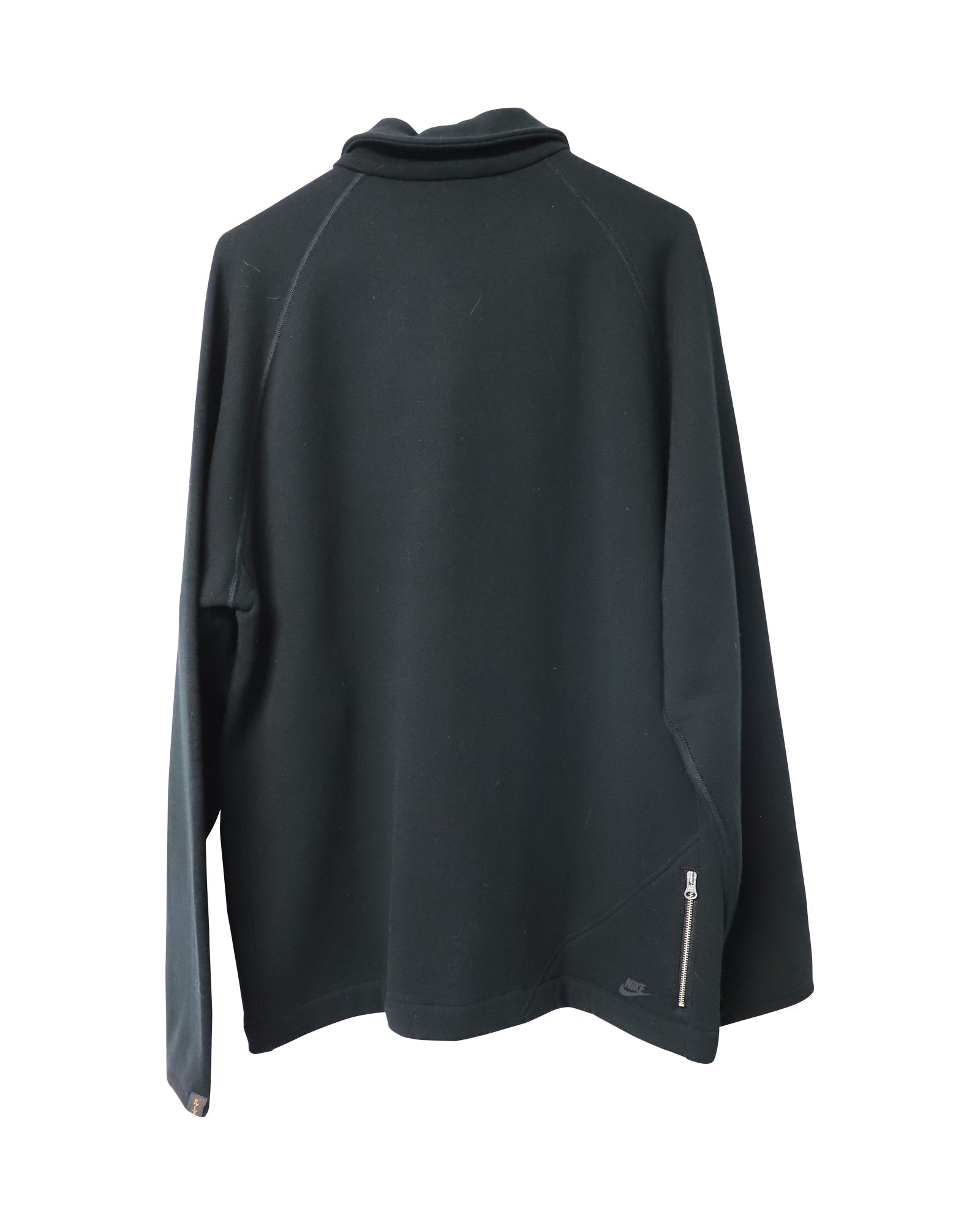 Nike Button Front Jacket in Black Cotton