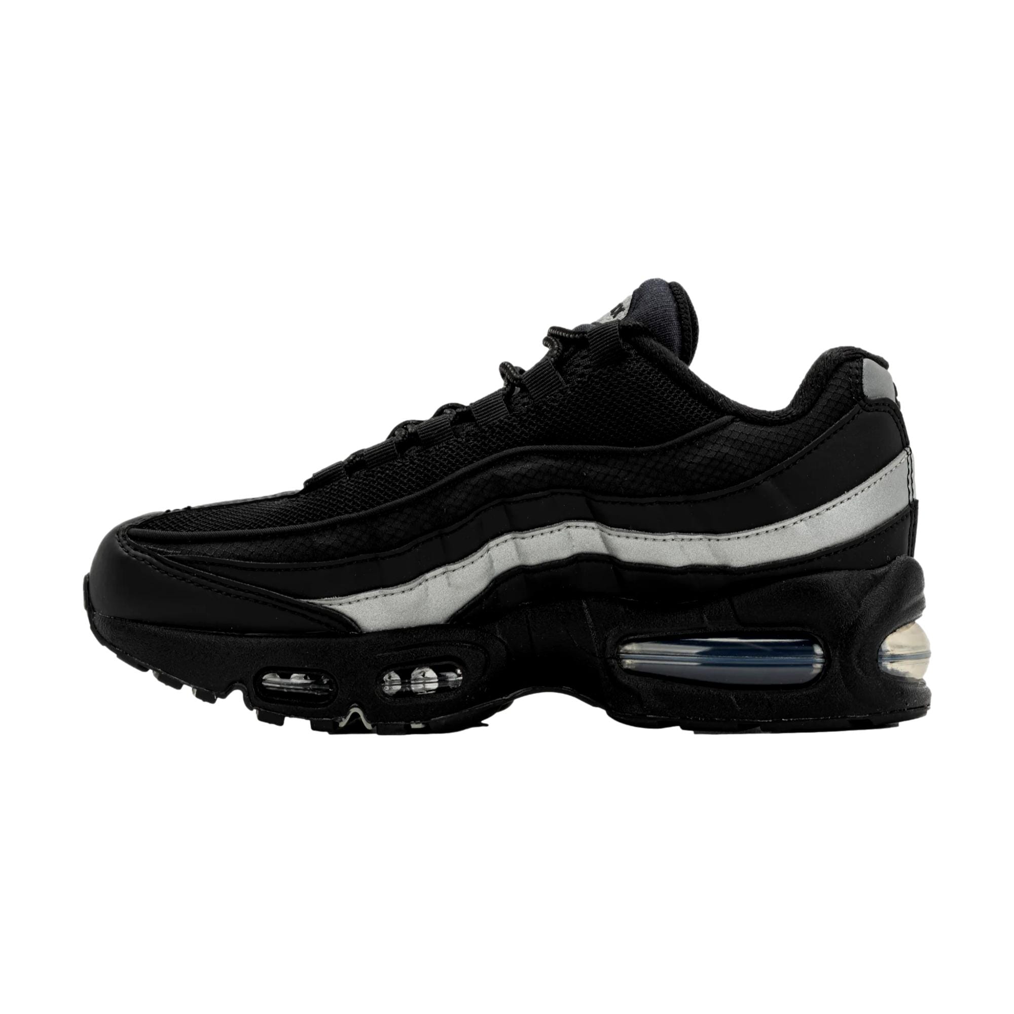 Nike Air Max 95 BB Leather Black / Metallic Silver - Black  II4130-013 Grade-School