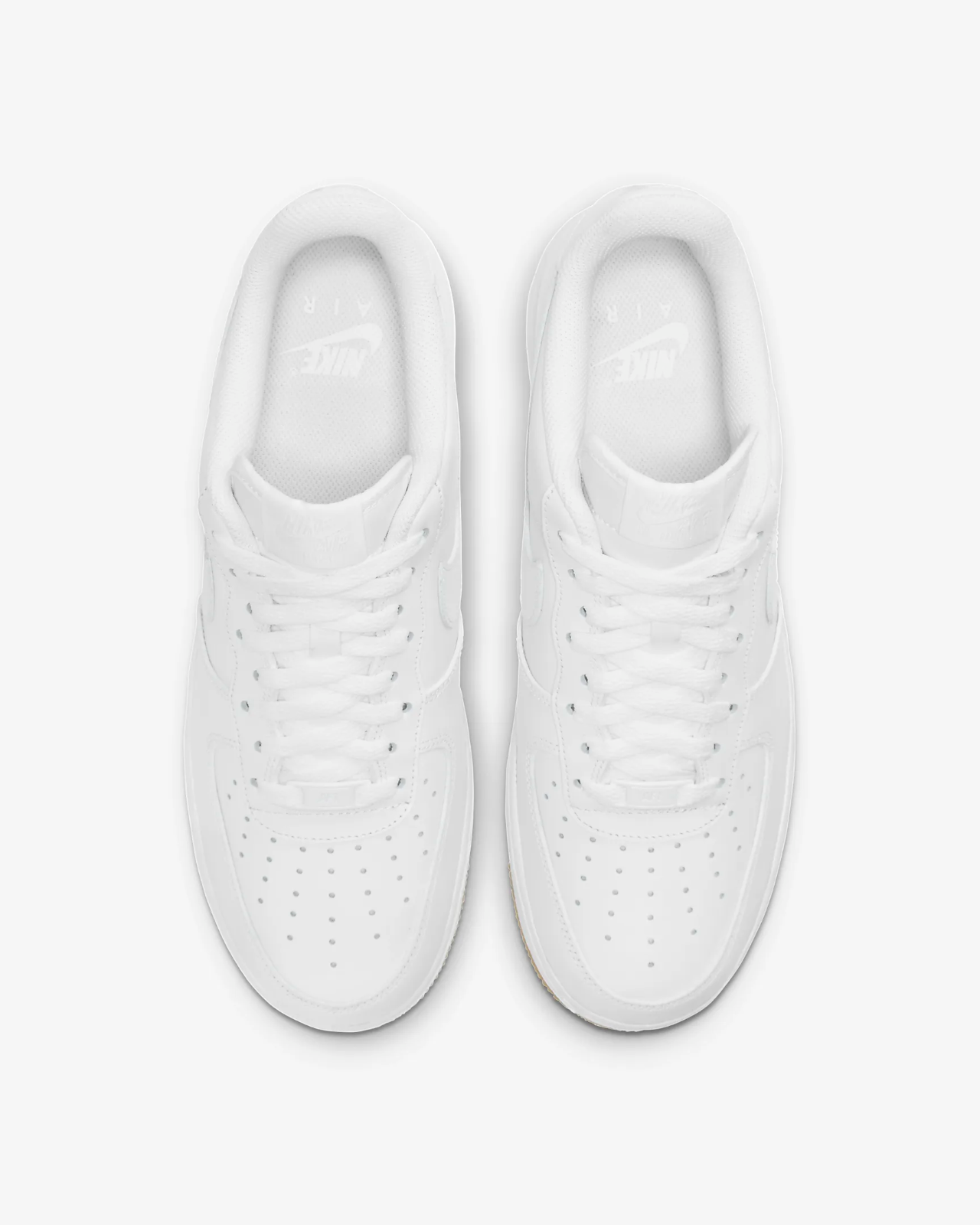 Men's Nike Air Force 1 '07 DJ2739-100 Sneakers White Gum Leather Low Top Shoes